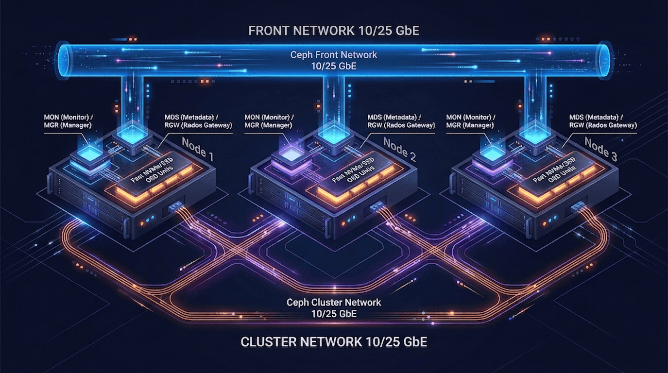 Cluster de Stockage Ceph Haute Disponibilité