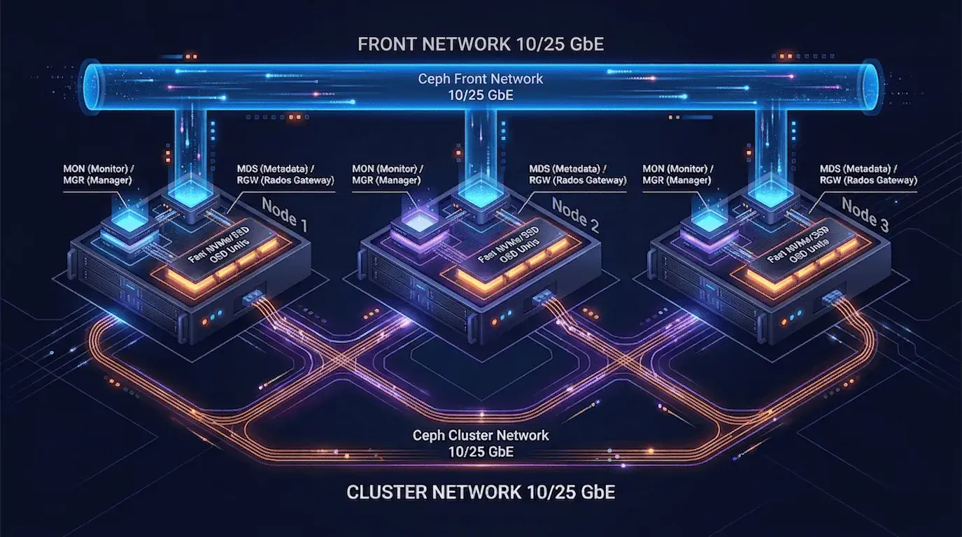 Cluster de Stockage Ceph Haute Disponibilité